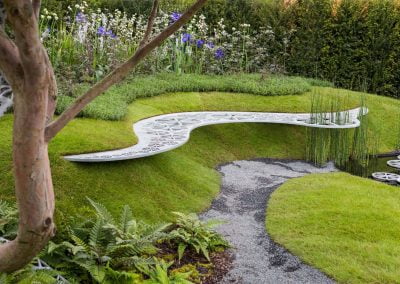 Landscape Design with Water Pond