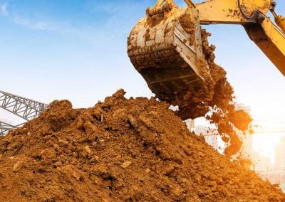 Excavator with Dirt